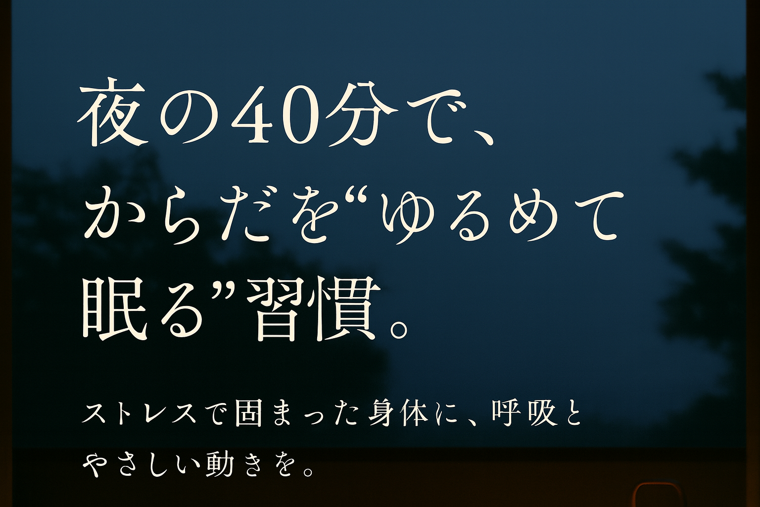 ZEN Night Reset：年間コース